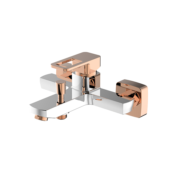 Bath Mixer Chrome - Rose Gold