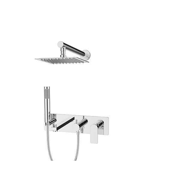 Horizontal  Concealed Bath Mixer 3F  - Chrome