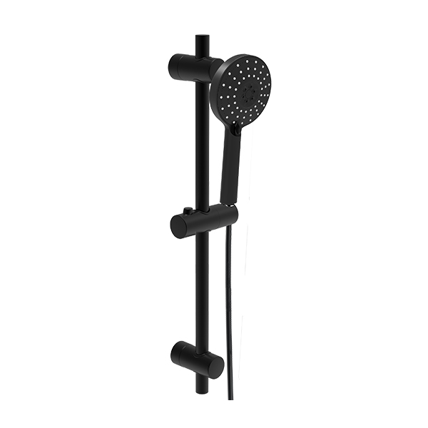 Shower Set with Sliding Bar 3F Black