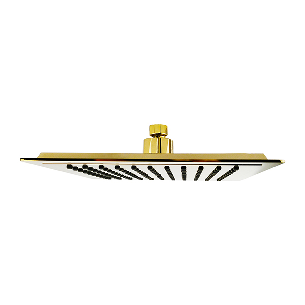 UltraSlim Square Head Shower Gold