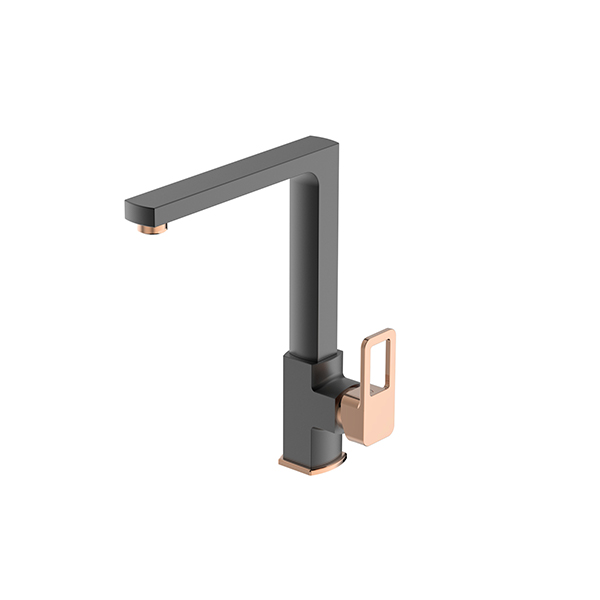 Kitchen Mixer - Texture Matt Black - Rose Gold