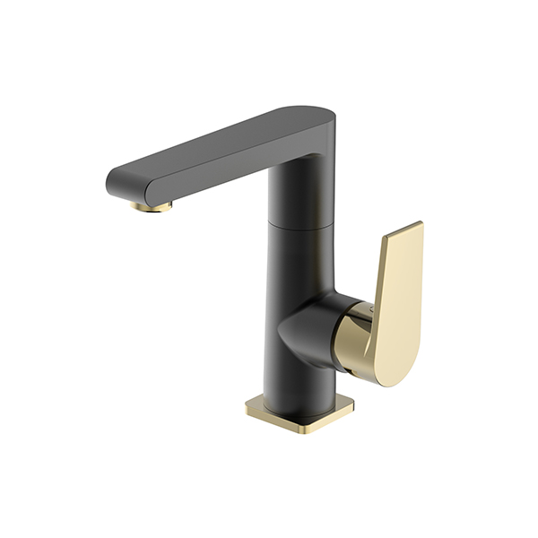 Basin Mixer Black  - Gold