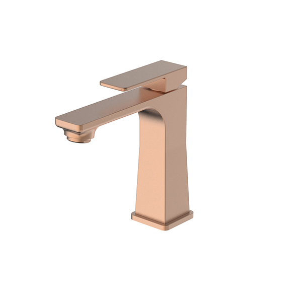 Basin Mixer Matt Brushed Rose Gold