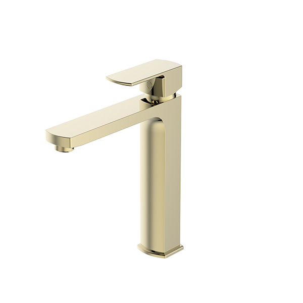 Medium Type Tall  Basin Mixer Gold