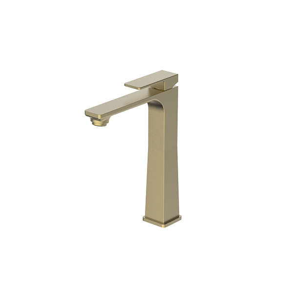 Tall Basin Mixer Matt Brushed Gold