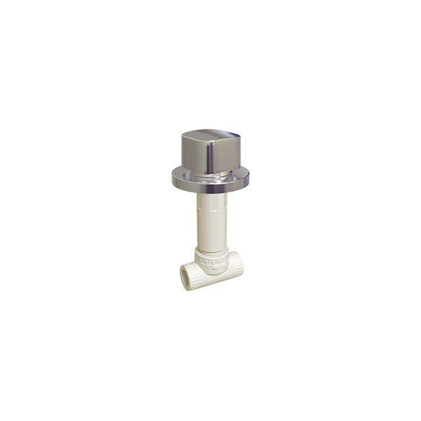 New Square Concealed Stop Valve -3/4" PPRC Body