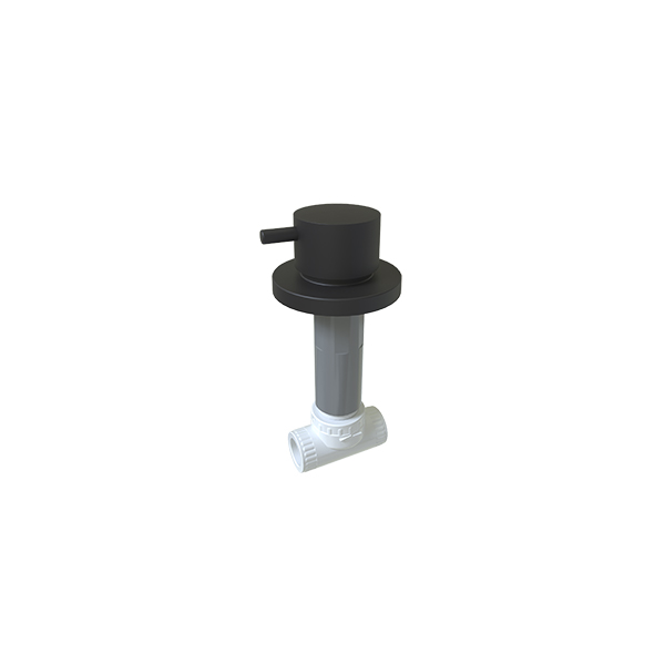 Mini Stick Concealed Stop Valve -1/2 " PPRC BodyMatt Black