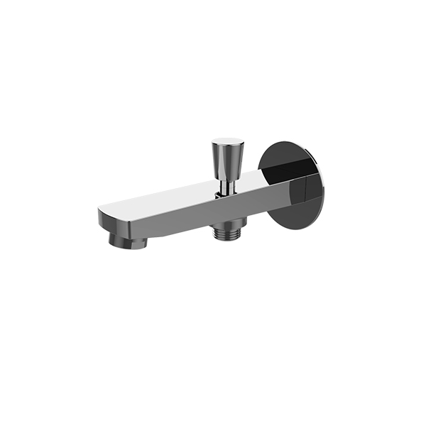 ROUND SHOWER SPOUT  WITH DIVERTER CHROME