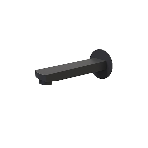 ROUND SHOWER SPOUT   MATT BLACK