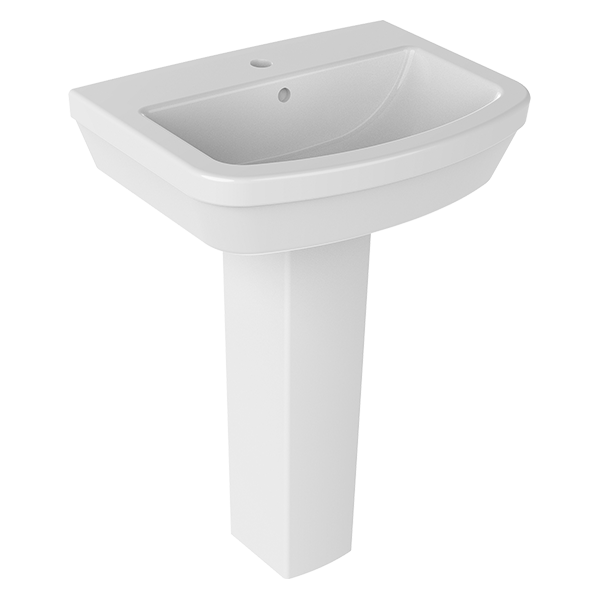 WALL MOUNTING WASHBASIN WITH HOLE 