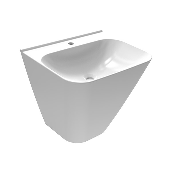 MONOBLOCK WASHBASIN 55 cm SINGLE HOLE