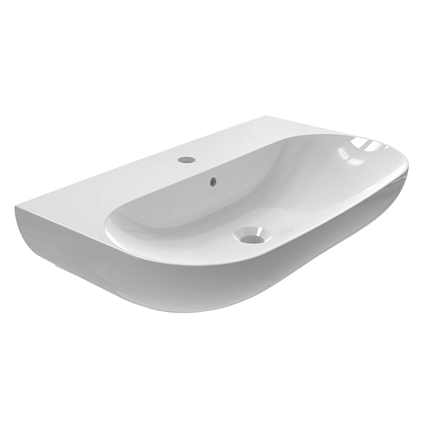 WALL MOUNTING WASHBASIN WITH HOLE 