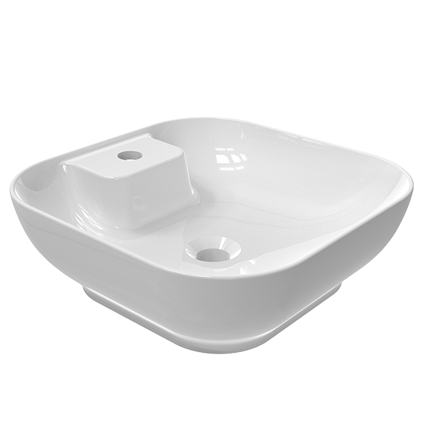 SQUARE COUNTER TOP WASHBASIN SINGLE HOLE