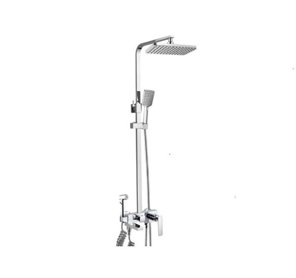 Qua Comfort Rain Shower Column- With Mixer-Chrome