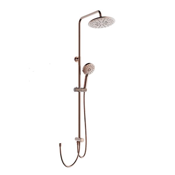 Qua Monda Matt Brushed Rose Gold Shower Column