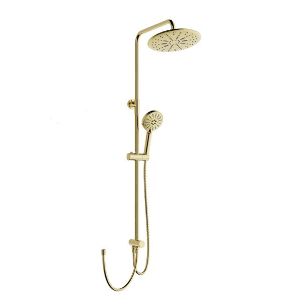 Qua Monda Matt Brushed Gold Shower Column