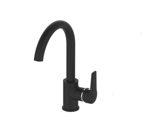 Qua Este Kitchen Mixer - Matte Black - Chrome