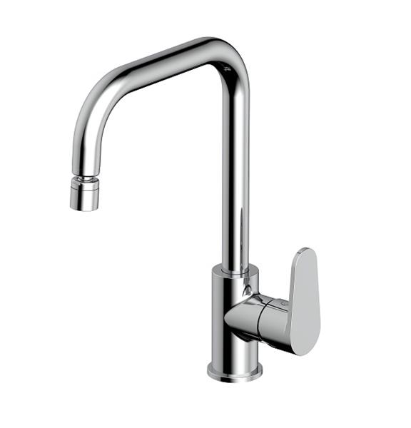 Round Kitchen Mixer with Swivel Adaptor