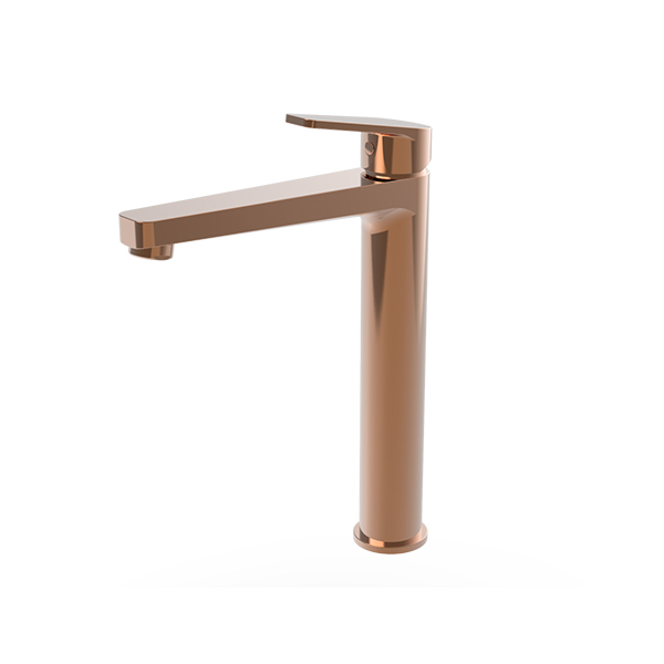 Tall Basin Mixer - Rose Gold